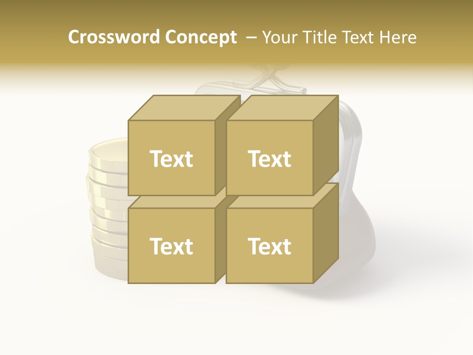 Metallic Isolated Buying PowerPoint Template