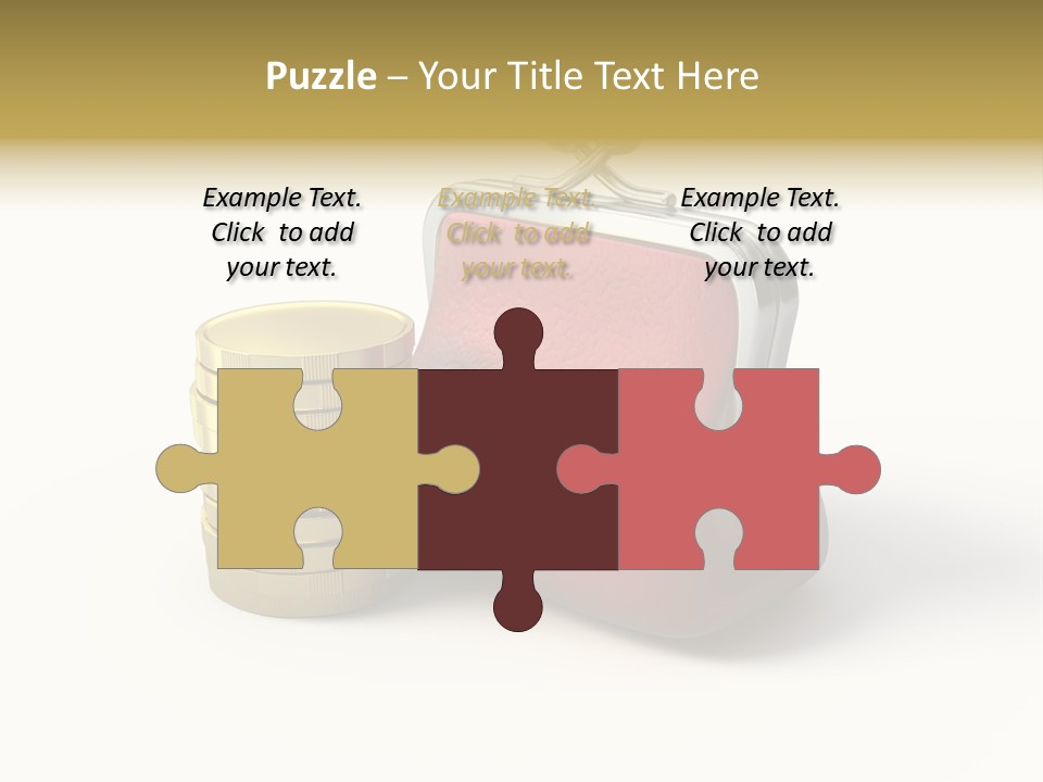 Metallic Isolated Buying PowerPoint Template