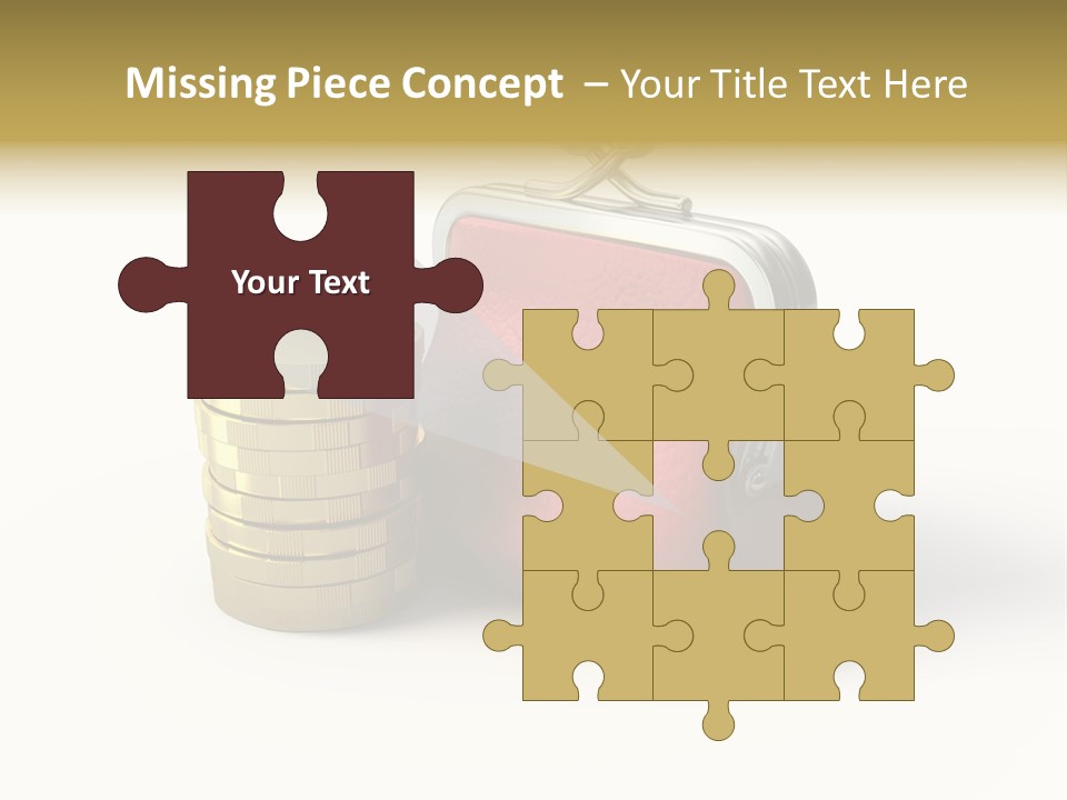 Metallic Isolated Buying PowerPoint Template