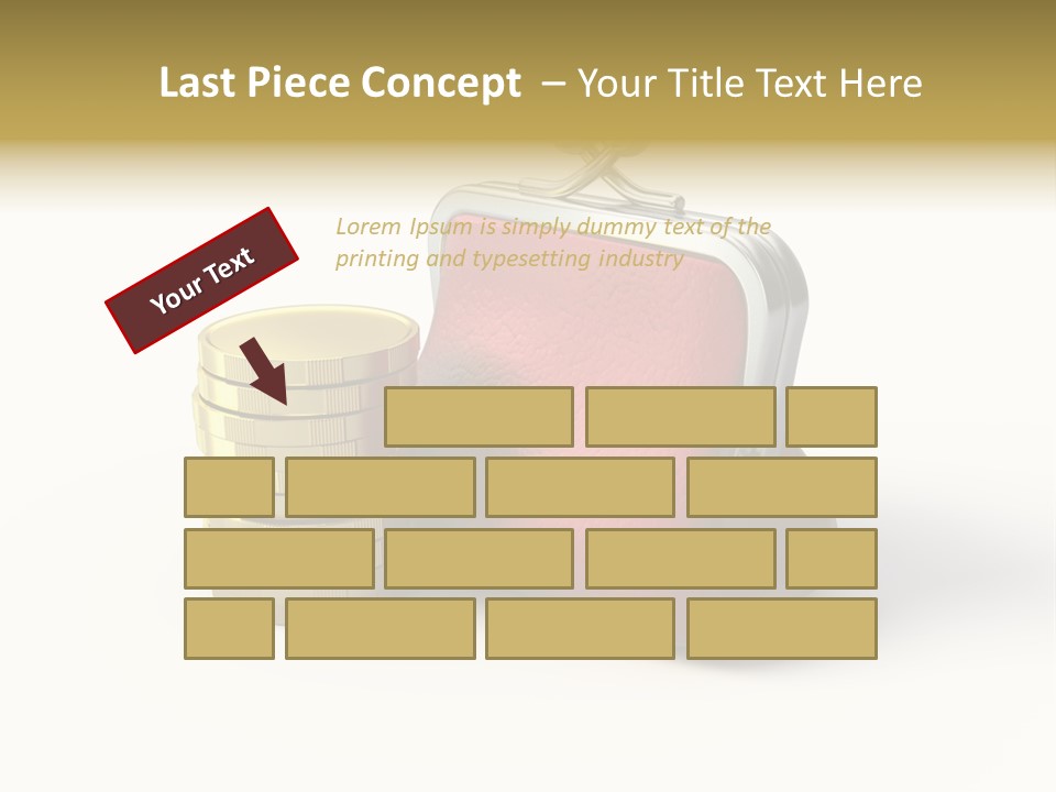 Metallic Isolated Buying PowerPoint Template