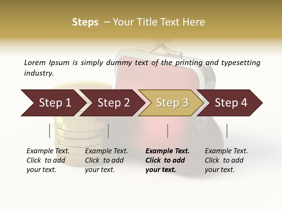 Metallic Isolated Buying PowerPoint Template
