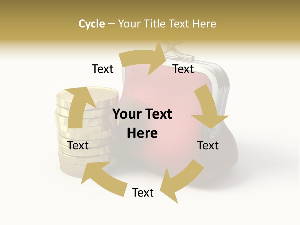 Metallic Isolated Buying PowerPoint Template