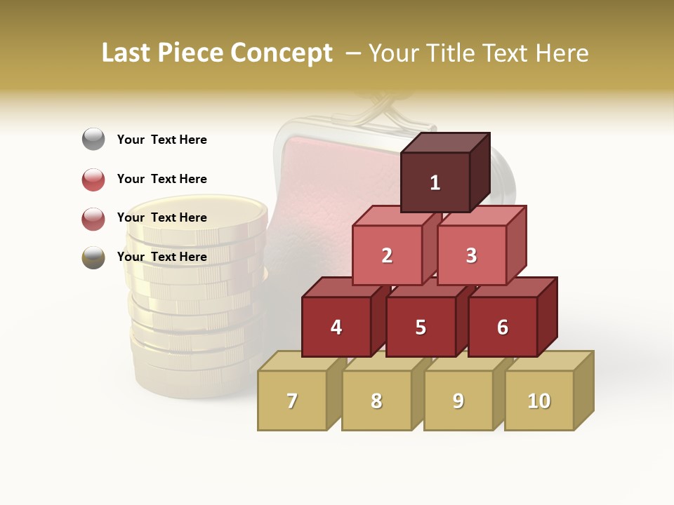 Metallic Isolated Buying PowerPoint Template