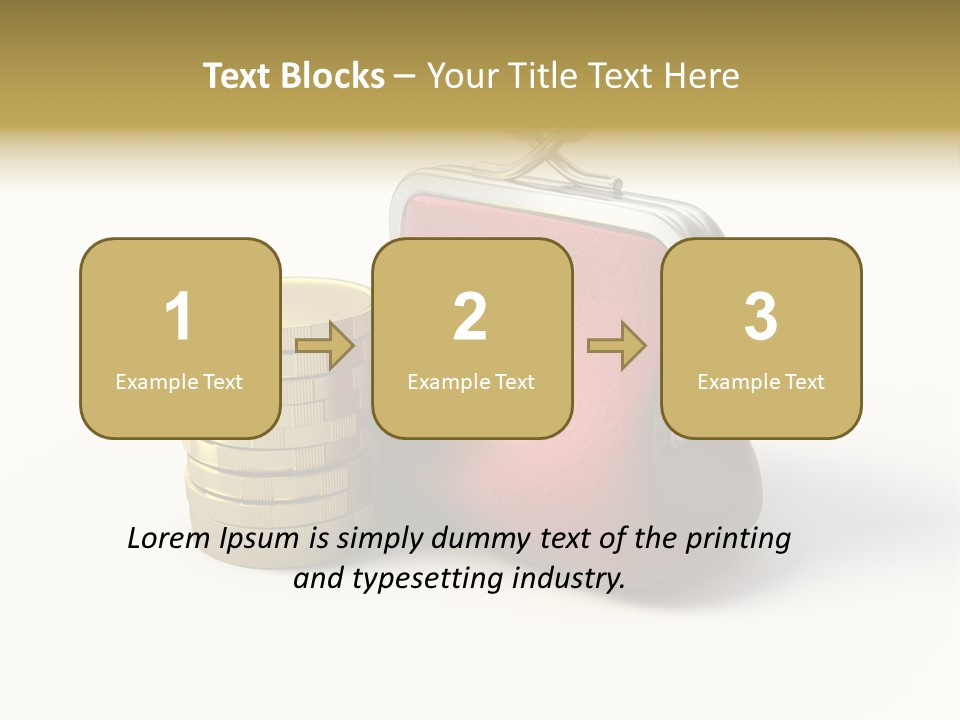 Metallic Isolated Buying PowerPoint Template
