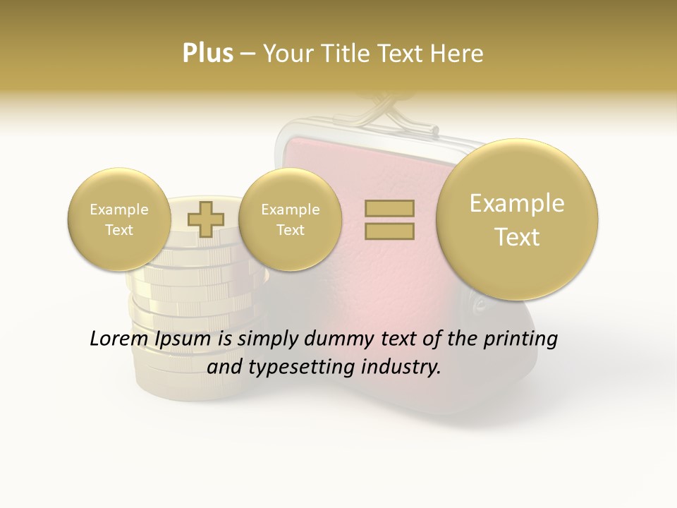 Metallic Isolated Buying PowerPoint Template