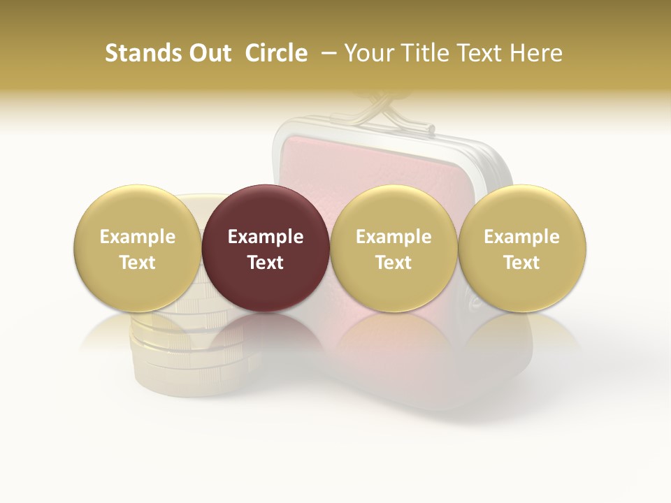 Metallic Isolated Buying PowerPoint Template