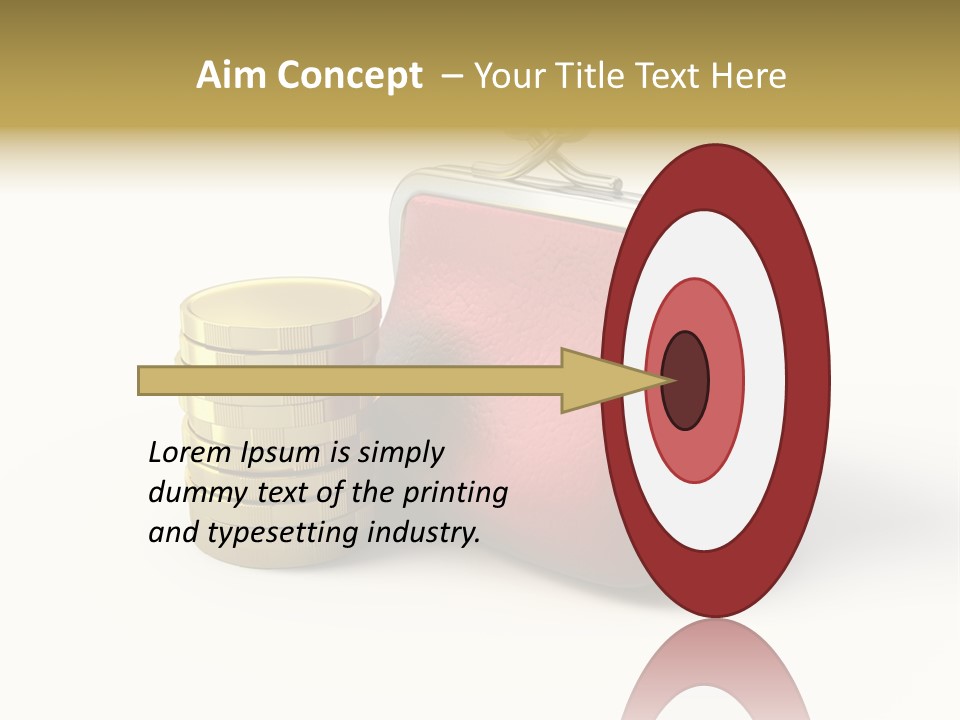 Metallic Isolated Buying PowerPoint Template