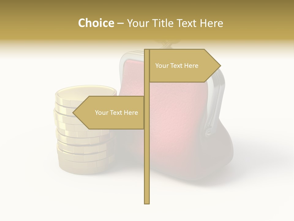 Metallic Isolated Buying PowerPoint Template