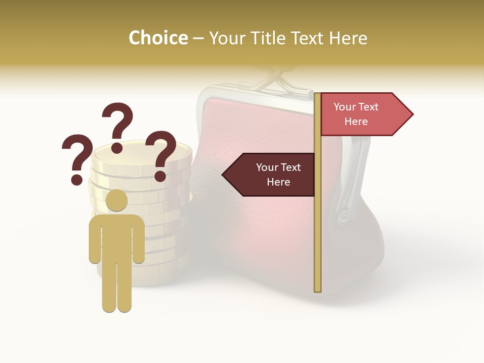 Metallic Isolated Buying PowerPoint Template