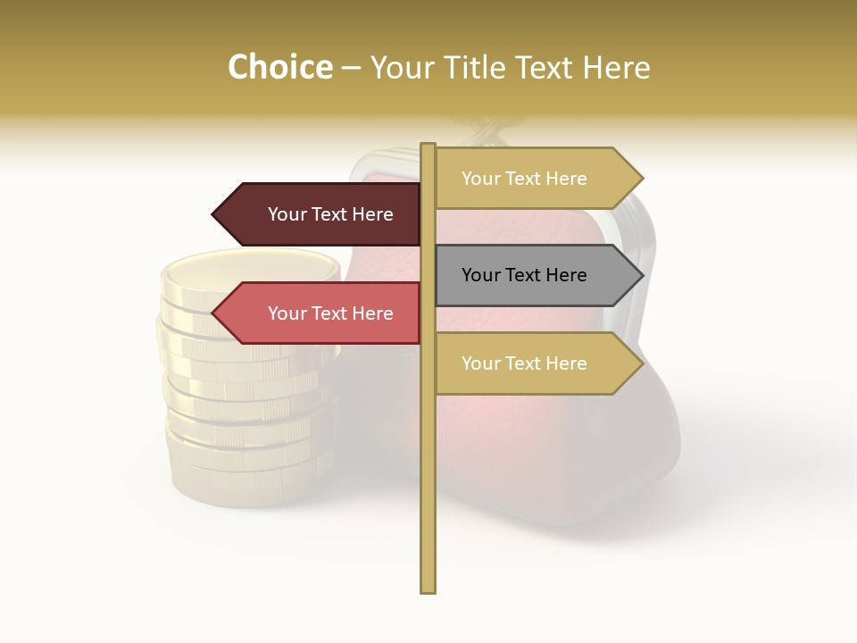 Metallic Isolated Buying PowerPoint Template