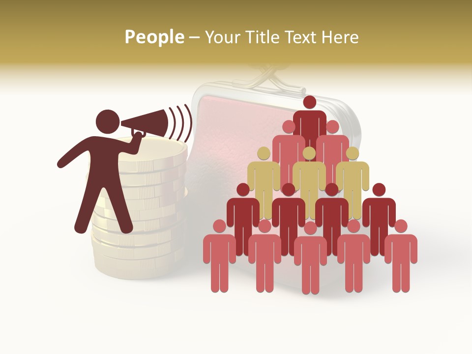 Metallic Isolated Buying PowerPoint Template