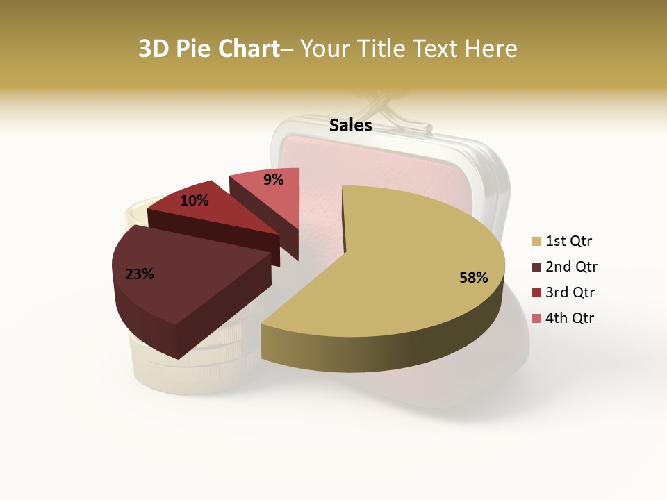 Metallic Isolated Buying PowerPoint Template