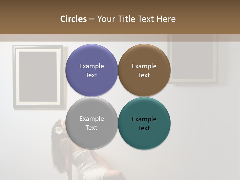 Standing Picture Sitting PowerPoint Template
