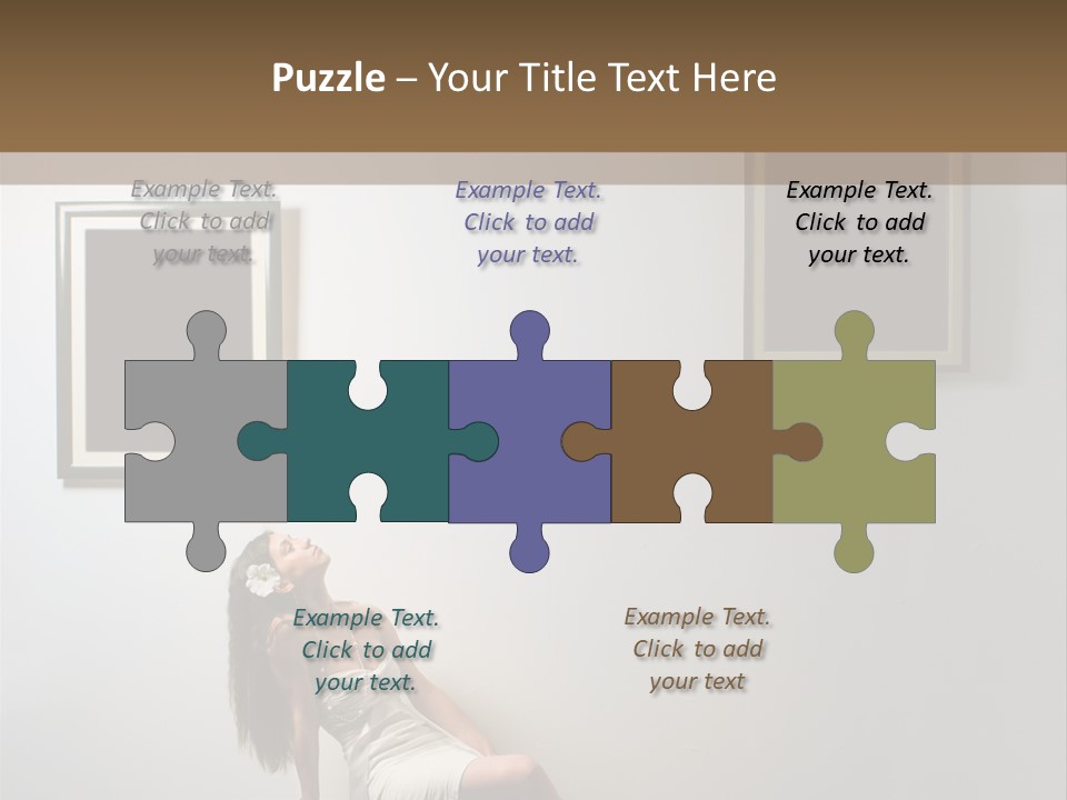 Standing Picture Sitting PowerPoint Template