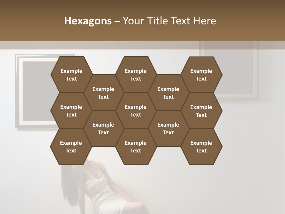 Standing Picture Sitting PowerPoint Template