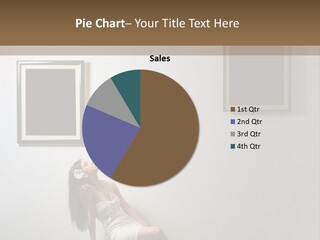 Standing Picture Sitting PowerPoint Template