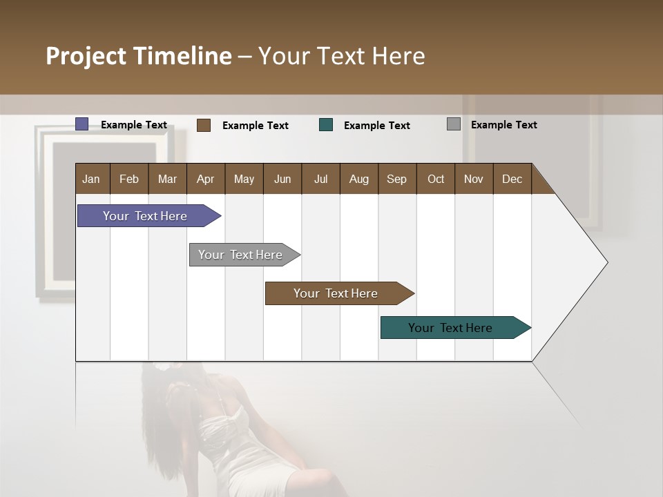 Standing Picture Sitting PowerPoint Template