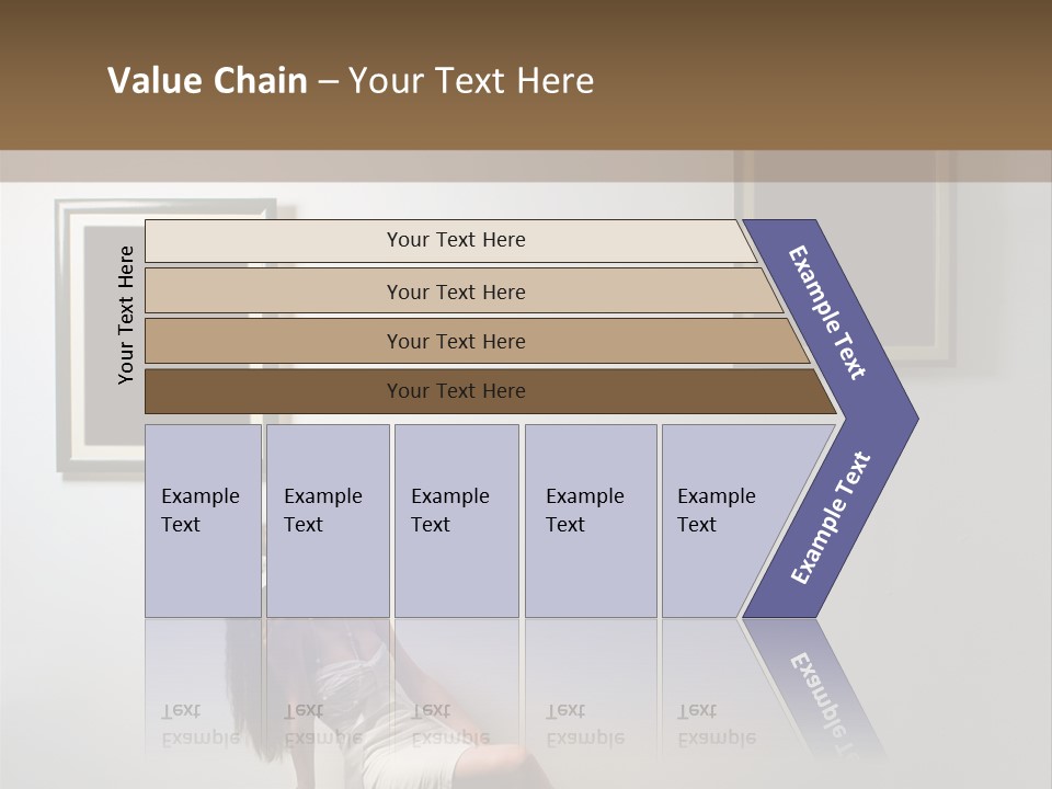 Standing Picture Sitting PowerPoint Template