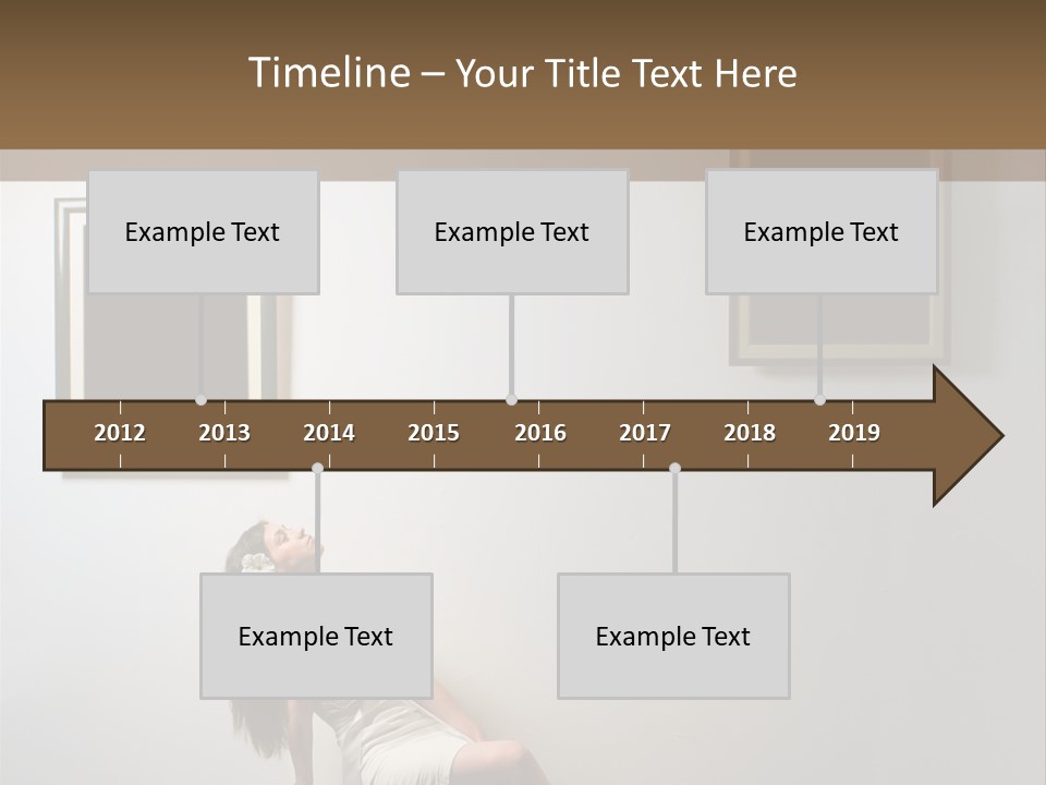 Standing Picture Sitting PowerPoint Template