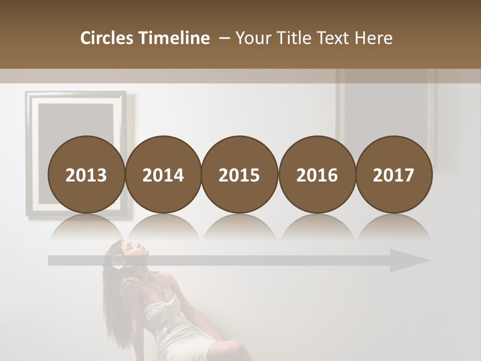 Standing Picture Sitting PowerPoint Template