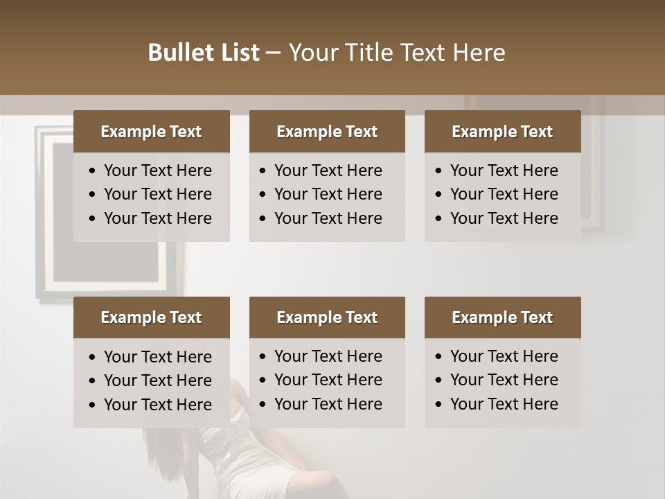 Standing Picture Sitting PowerPoint Template