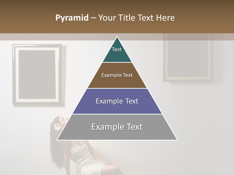 Standing Picture Sitting PowerPoint Template