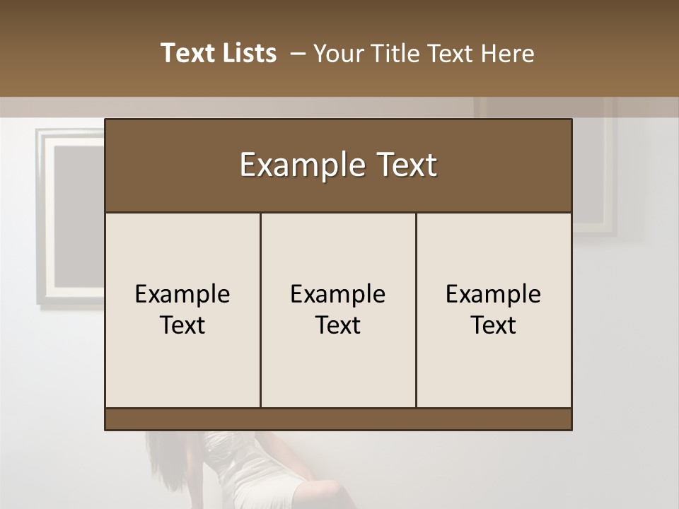 Standing Picture Sitting PowerPoint Template