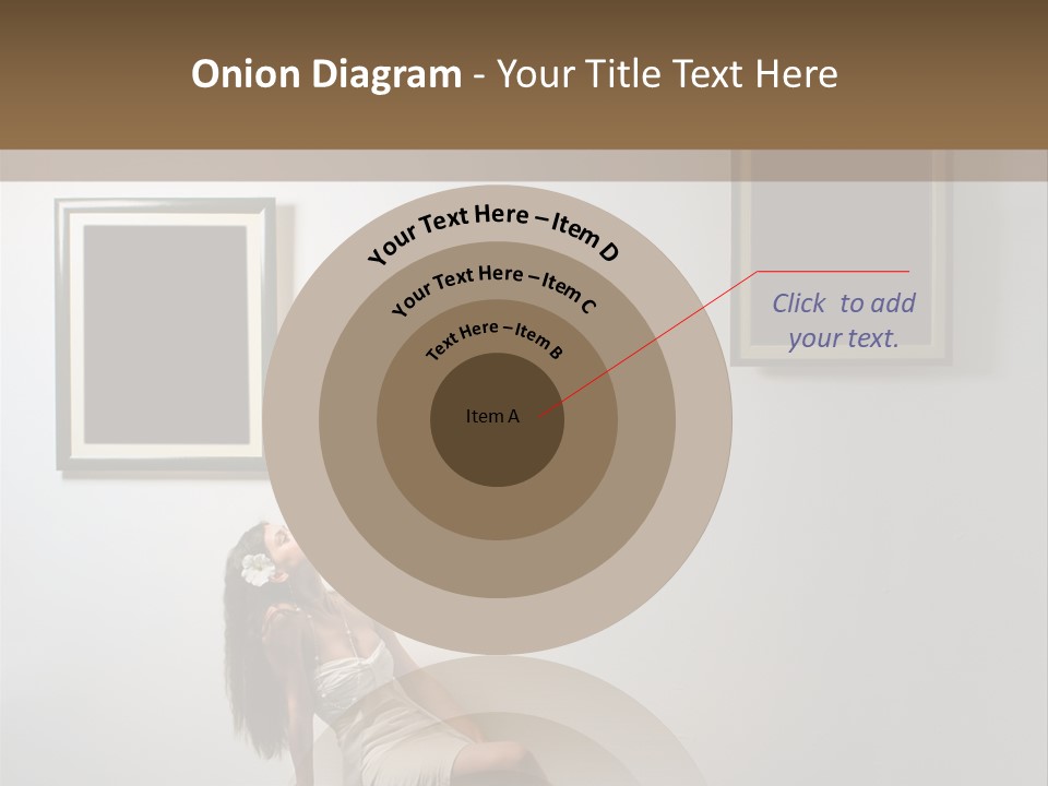 Standing Picture Sitting PowerPoint Template