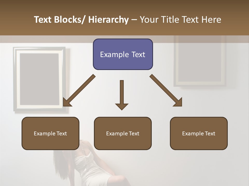 Standing Picture Sitting PowerPoint Template