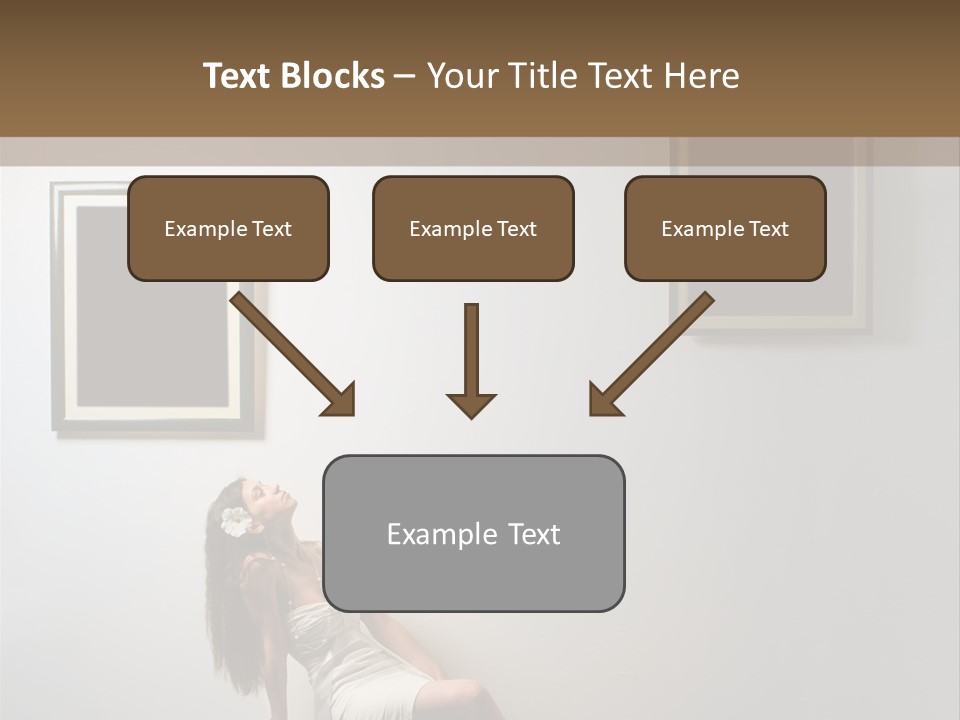 Standing Picture Sitting PowerPoint Template