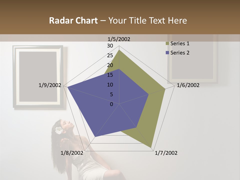 Standing Picture Sitting PowerPoint Template