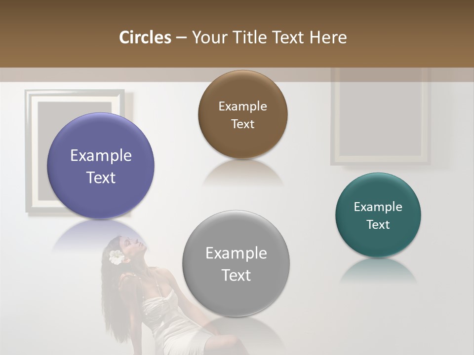 Standing Picture Sitting PowerPoint Template