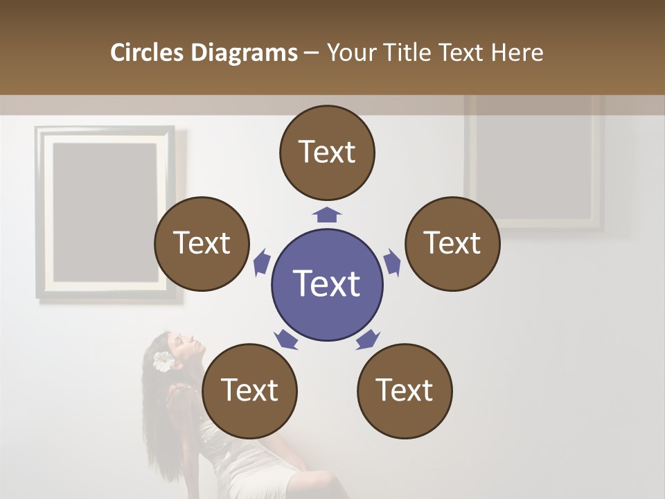 Standing Picture Sitting PowerPoint Template