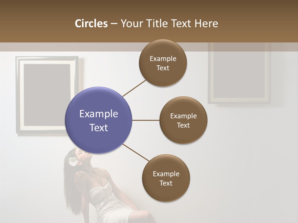 Standing Picture Sitting PowerPoint Template