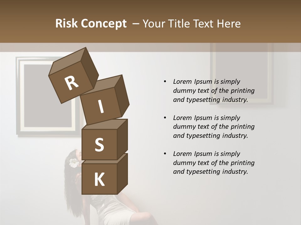 Standing Picture Sitting PowerPoint Template