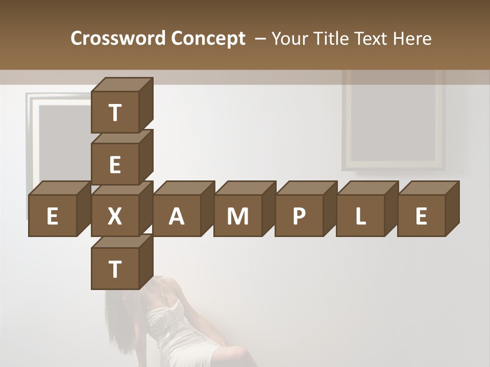 Standing Picture Sitting PowerPoint Template