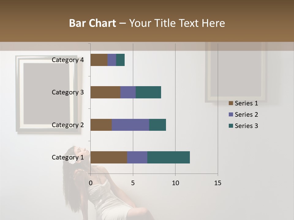 Standing Picture Sitting PowerPoint Template