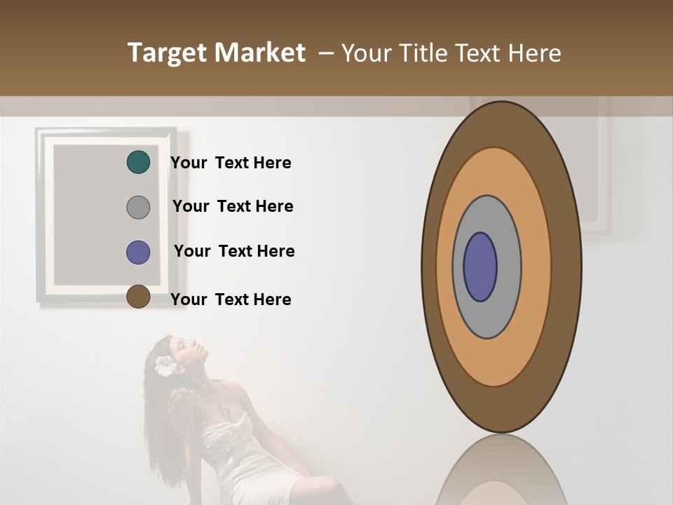 Standing Picture Sitting PowerPoint Template