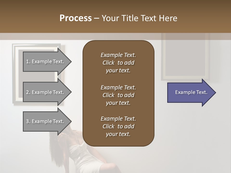 Standing Picture Sitting PowerPoint Template