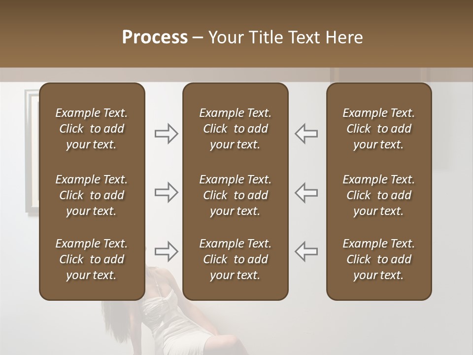 Standing Picture Sitting PowerPoint Template