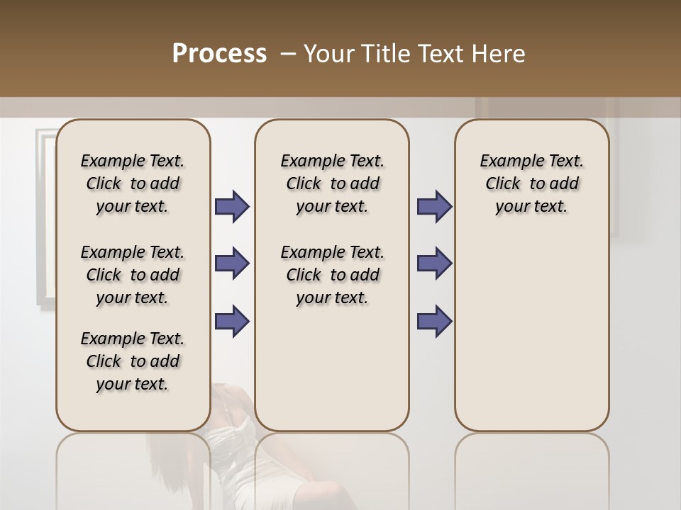 Standing Picture Sitting PowerPoint Template