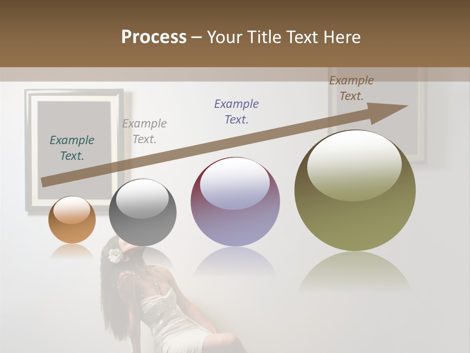 Standing Picture Sitting PowerPoint Template