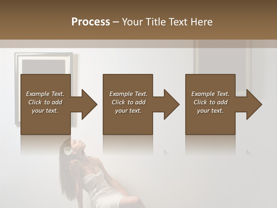 Standing Picture Sitting PowerPoint Template