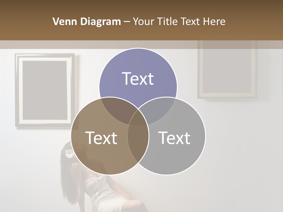 Standing Picture Sitting PowerPoint Template