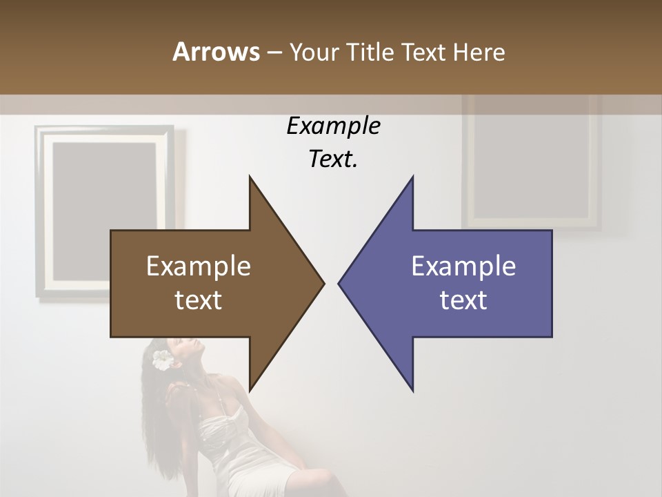Standing Picture Sitting PowerPoint Template