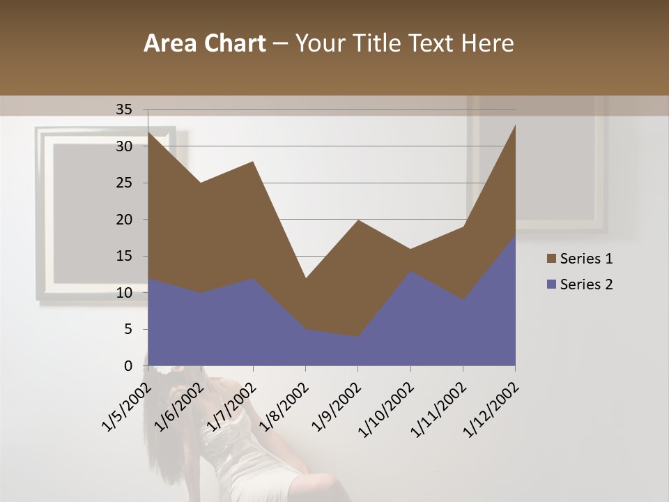Standing Picture Sitting PowerPoint Template