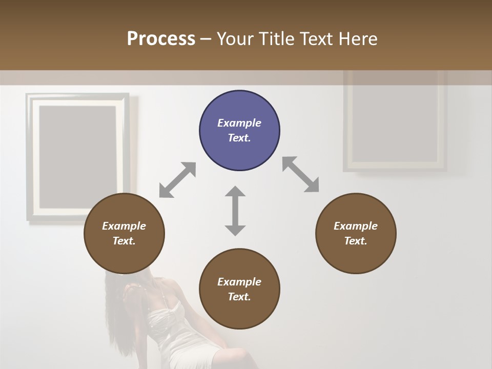 Standing Picture Sitting PowerPoint Template