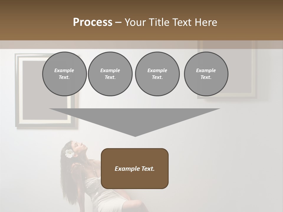 Standing Picture Sitting PowerPoint Template