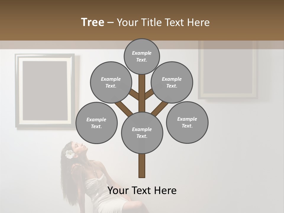 Standing Picture Sitting PowerPoint Template