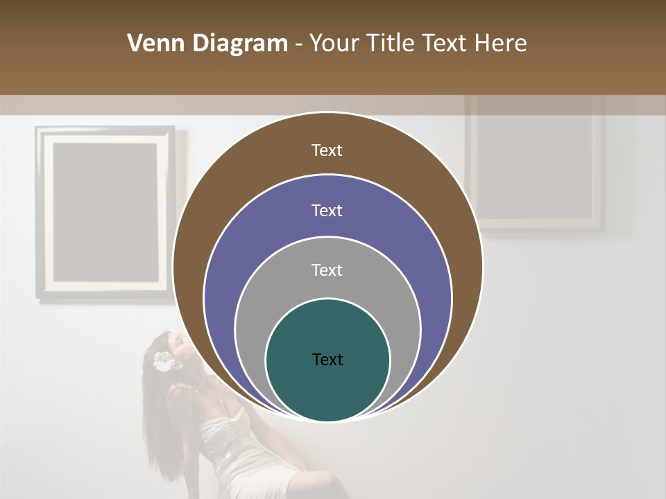 Standing Picture Sitting PowerPoint Template